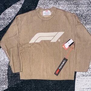 PacSun Beige Crewneck Sweater